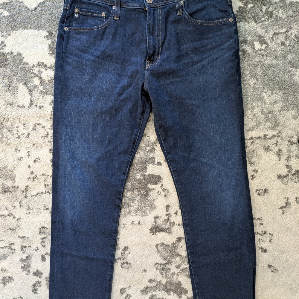 AG Adriano Goldschmied The Everett Slim Straight Leg Blue Denim Dark Wash 34X34 - Picture 2 of 5